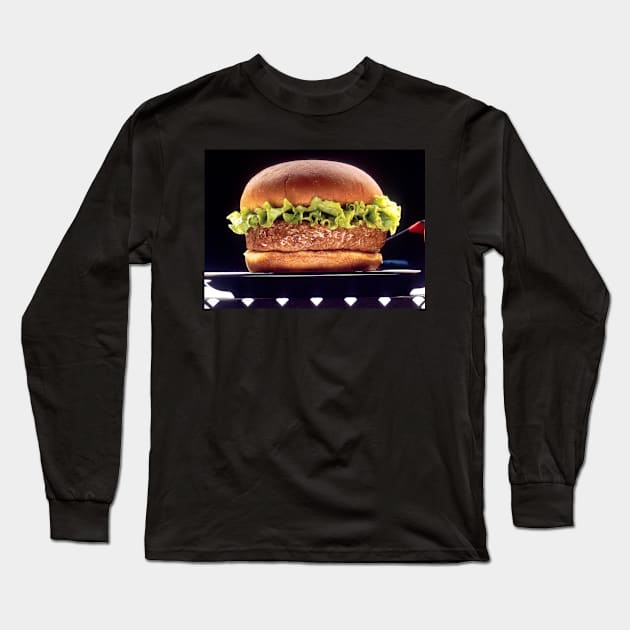 Juicy Hamburger Long Sleeve T-Shirt by Bravuramedia